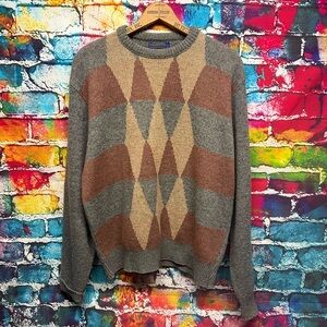 Vintage Pendleton Wool Sweater Argyle L